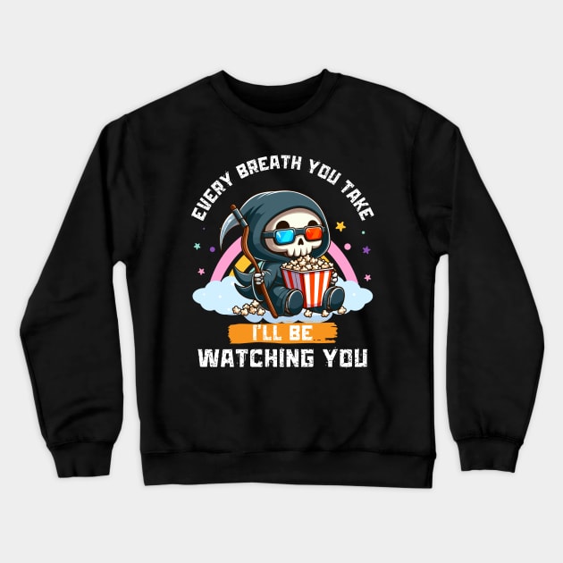 Watching You - Grim Reaper Crewneck Sweatshirt by Kawaii N Spice